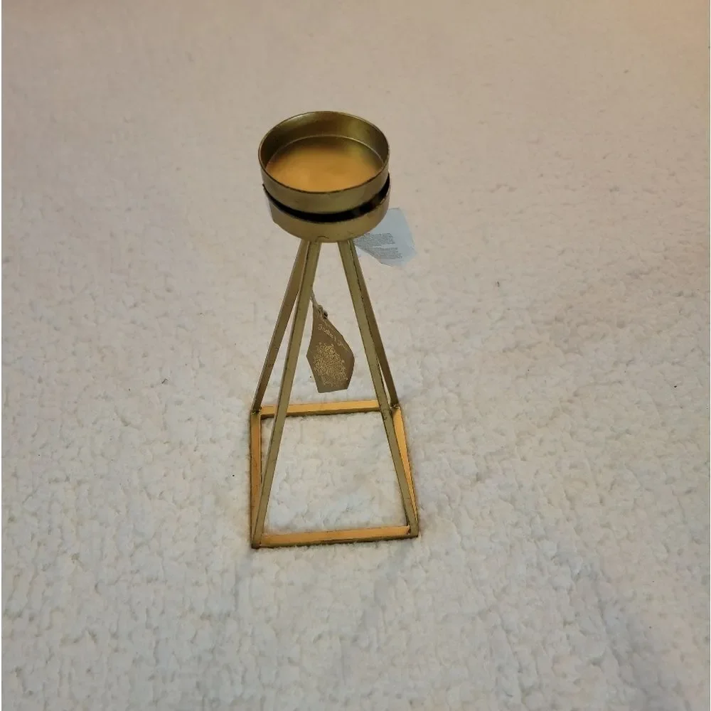 🆕️🕯Gold Geometric Candle Holder